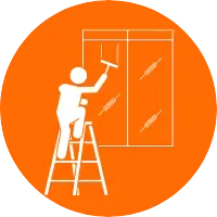 Facade glass cleaning