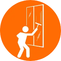 Glass window cleaning