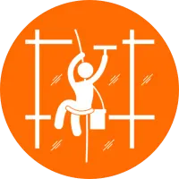 Rope access cleaning