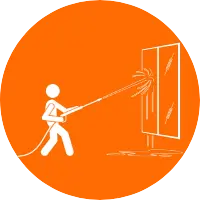 Villa glass cleaning