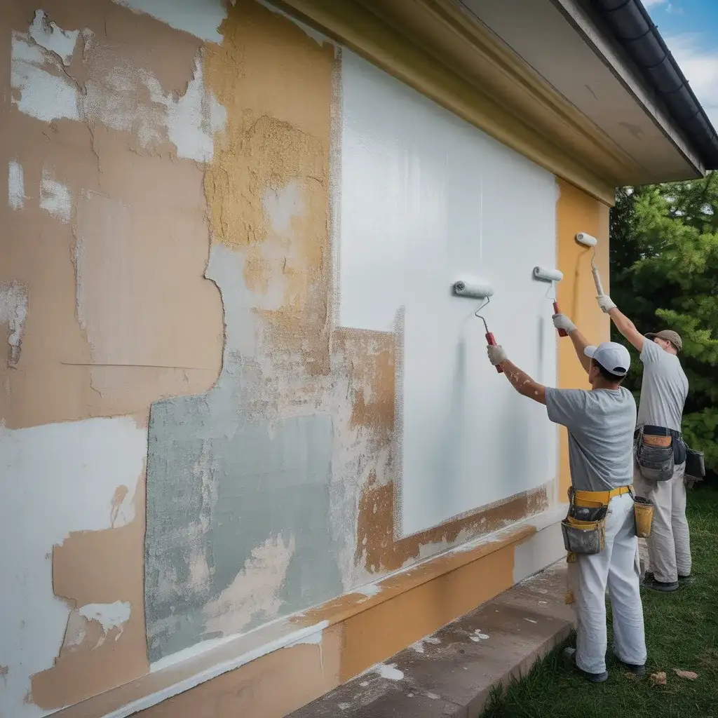 Exterior Wall Paint Fading