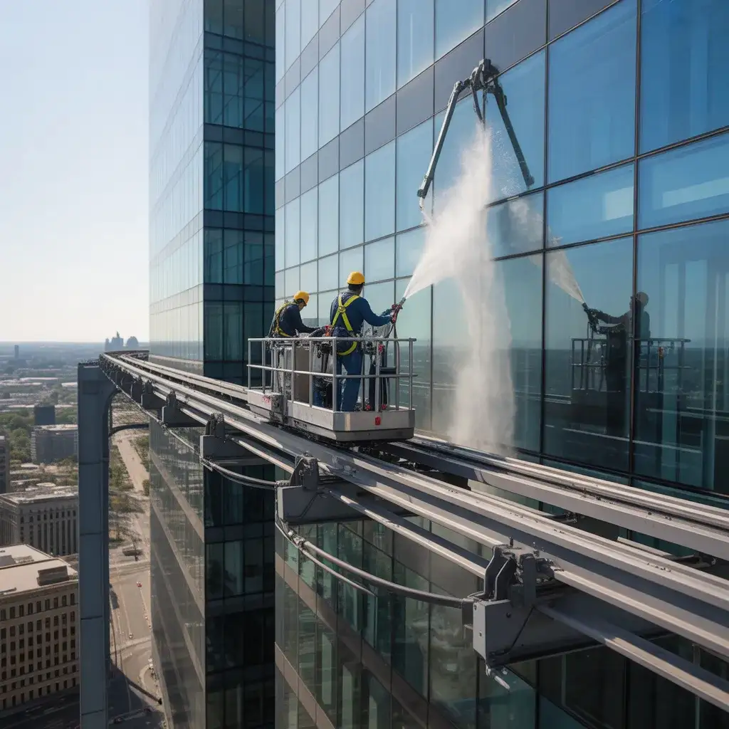 Monorail Facade Cleaning System