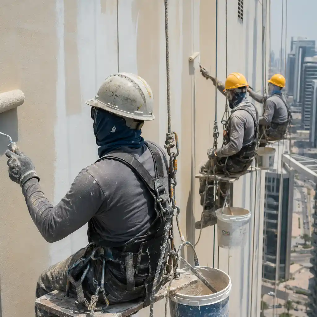 High rise building painting
