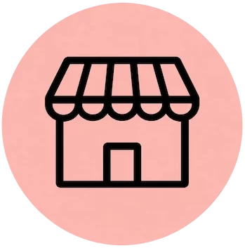 Coral Circle Storefront Icon