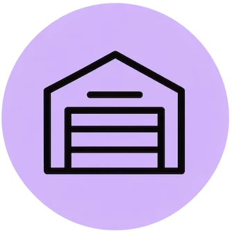 Lavender Garage Warehouse Icon