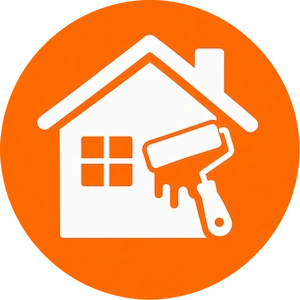 Orange House Painting Icon