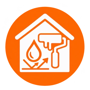 Waterproof House Coating Icon